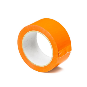 Deze oranje PVC Tape is ideaal om Tetra afdekkarton vast te kleven op de ondergrond